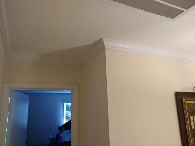 474: Adding crown molding upstairs and down.